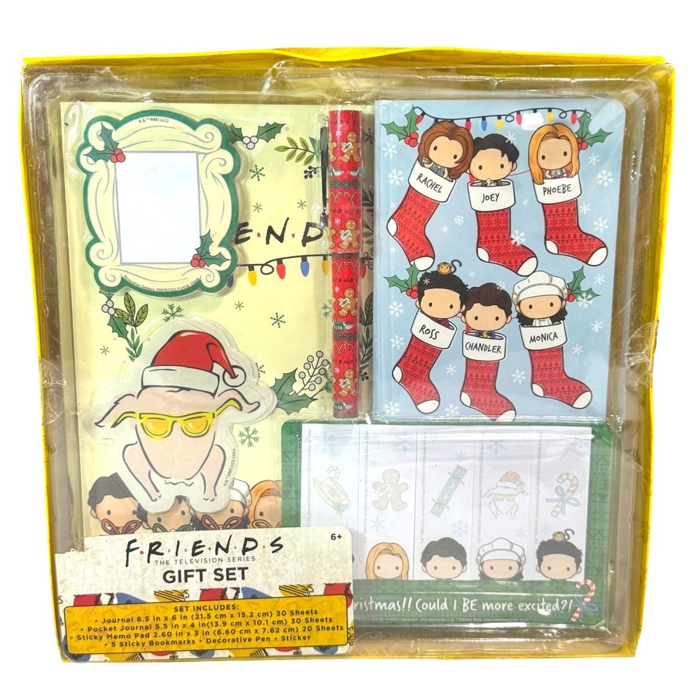 Friends TV Show Christmas Stationery Gift Set Sealed 712558FRD